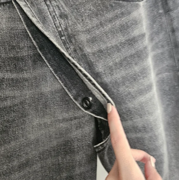 R13 Peyton Black Crossover Jeans Size 25 - Picture 7 of 16